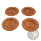13 Inch Wood Charger Plate Scalloped Tableware