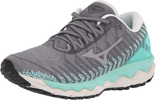 Tênis de corrida Mizuno Wave Sky 4 Knit feminino, Castlerock, marrom, tamanho 11 B, médio, EUA