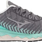 Tênis de corrida Mizuno Wave Sky 4 Knit feminino, Castlerock, marrom, tamanho 11 B, médio, EUA
