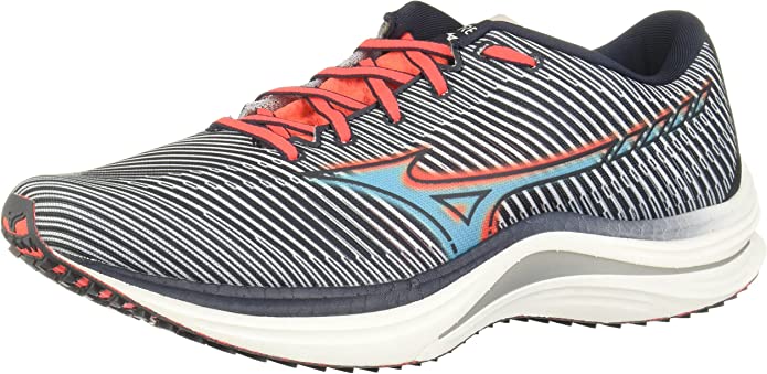 Tênis de corrida Mizuno Wave Rebellion masculino, India Ink/Scuba Blue