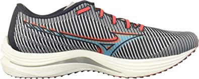 Tênis de corrida Mizuno Wave Rebellion masculino, India Ink/Scuba Blue