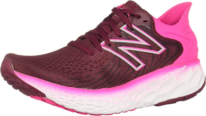Tênis de corrida feminino New Balance 1080 V11 rosa tamanho 6 B médio EUA