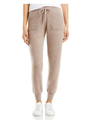 Calça jogger de cashmere C by Bloomingdale's bege tamanho P