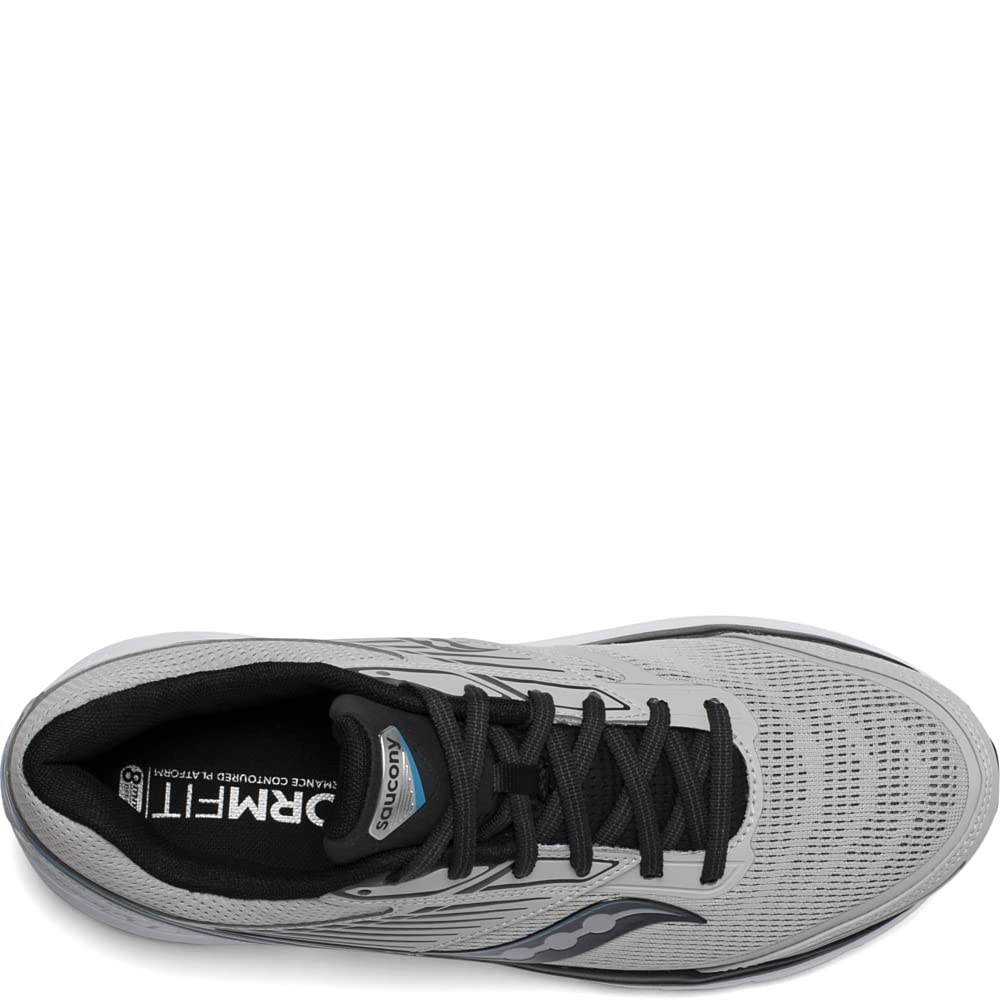 Tênis de corrida Saucony Echelon 8 masculino, liga metálica/preto, tamanho 12,5 D, médio, EUA