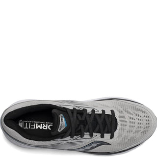 Tênis de corrida Saucony Echelon 8 masculino, liga metálica/preto, tamanho 12,5 D, médio, EUA