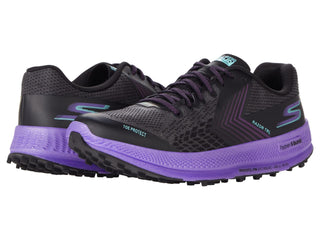 Tênis Skechers Go Run Razor Trail Feminino Preto/Roxo Tamanho 8 B Médio EUA