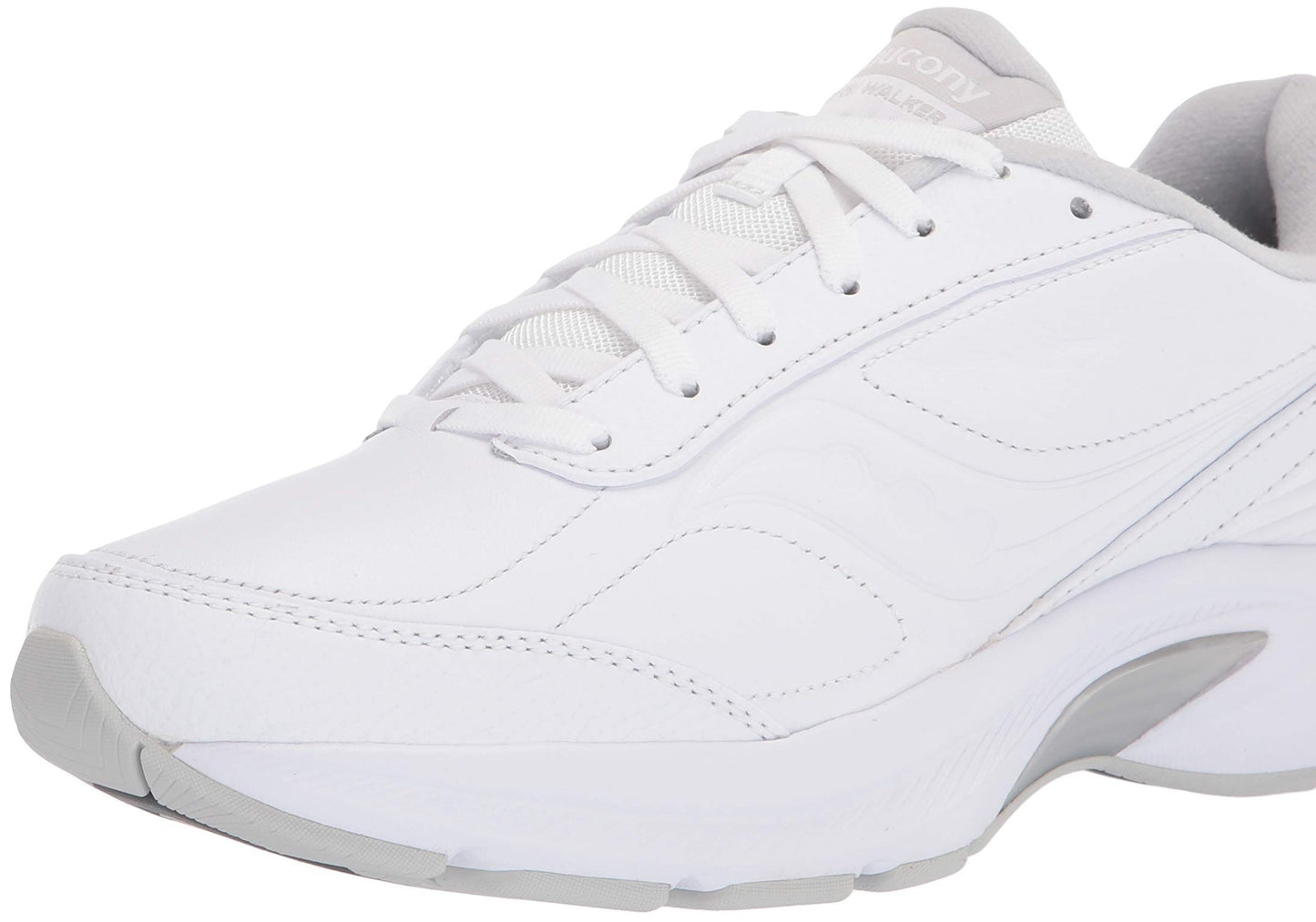 Tênis de caminhada Saucony Omni Wlk masculino, branco, tamanho 8,5 D, médio, EUA
