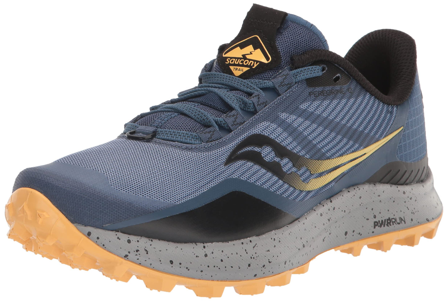 Tênis de trilha Saucony Peregrine 12 feminino, cor amarelo dourado