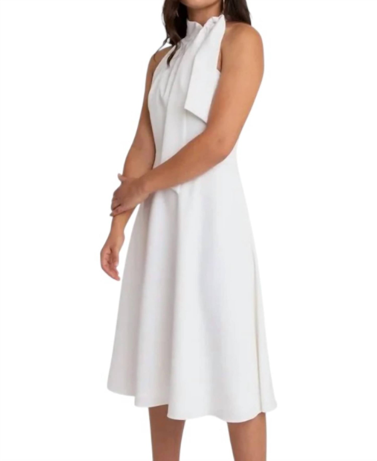 Black Halo - Audrey Sleeveless Tie Neck Dress