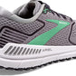 Tênis de corrida feminino Brooks Ariel '20, liga metálica/preto perolado/verde