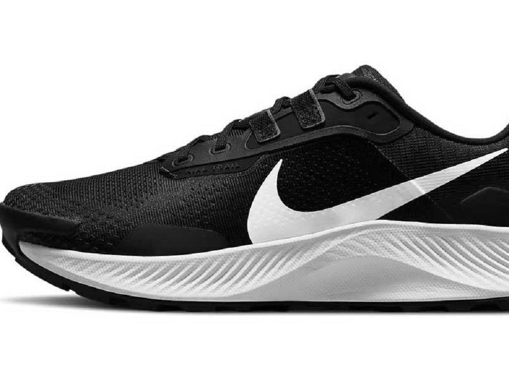 Tênis de corrida Nike Pegasus Trail 3 masculino, preto/puro platina, tamanho 8,5 D, médio, EUA