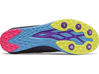 Tênis de corrida New Balance XC 5K V5 masculino, preto/roxo, tamanho 13 D, médio, EUA