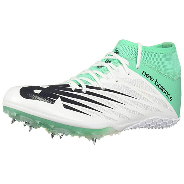 Tênis New Balance SD 100 V2 Spike Feminino Branco/Esmeralda Neon Tamanho 5.5 B Médio EUA