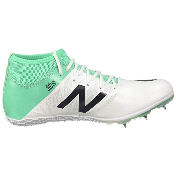 Tênis New Balance SD 100 V2 Spike Feminino Branco/Esmeralda Neon Tamanho 5.5 B Médio EUA
