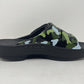 Sandálias femininas Oofos Ooahh Luxe Slide Jungle Camo