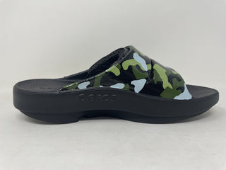 Sandálias femininas Oofos Ooahh Luxe Slide Jungle Camo