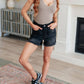 Judy Blue - High Rise Control Top Fray Hem Shorts