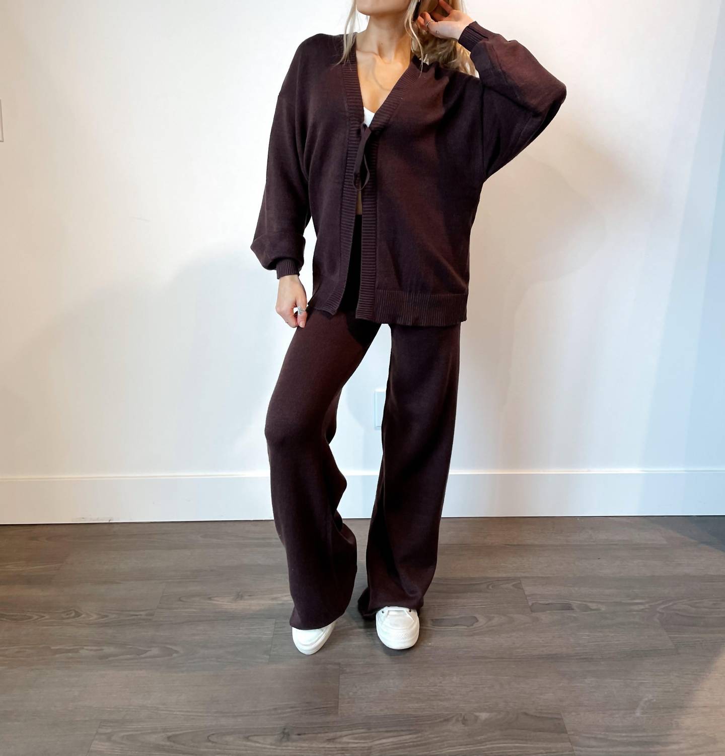 Mimosa - Sena Luxe Knit Self-tie Cardigan & Pant