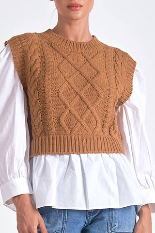 Elan - Ryan Knit Sweater Long Sleeve Top Set