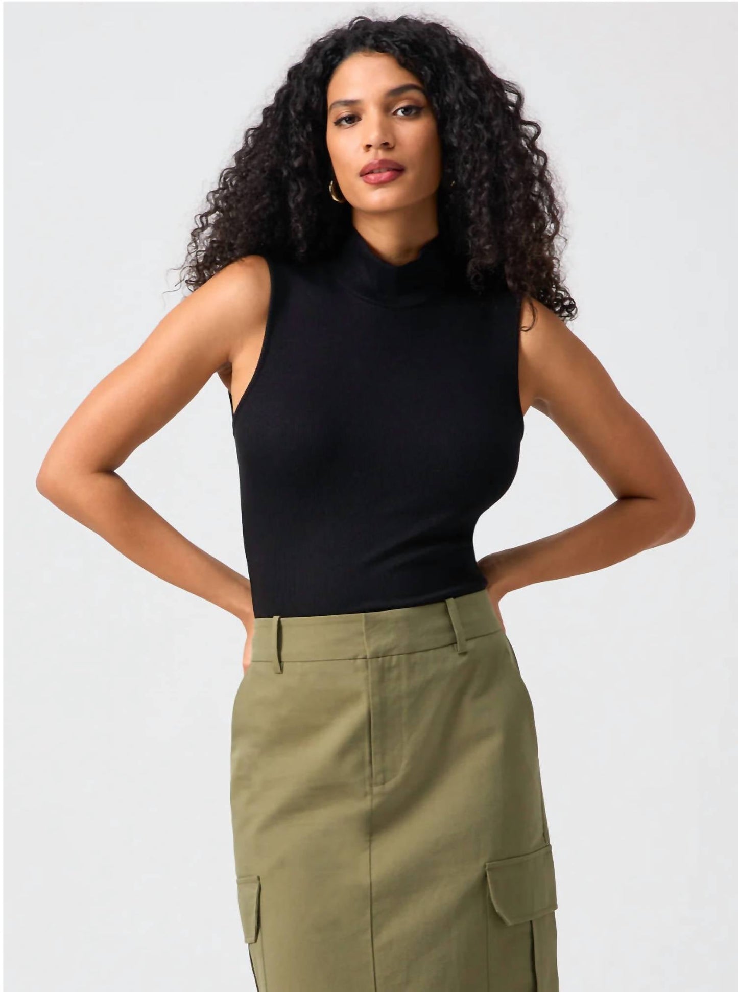 Sanctuary - Essential Sleeveless Mock Neck Tank Top