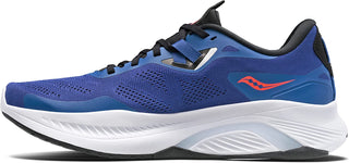 Tênis de corrida Saucony Guide 15 masculino, safira/preto, tamanho 12,5 D, médio, EUA