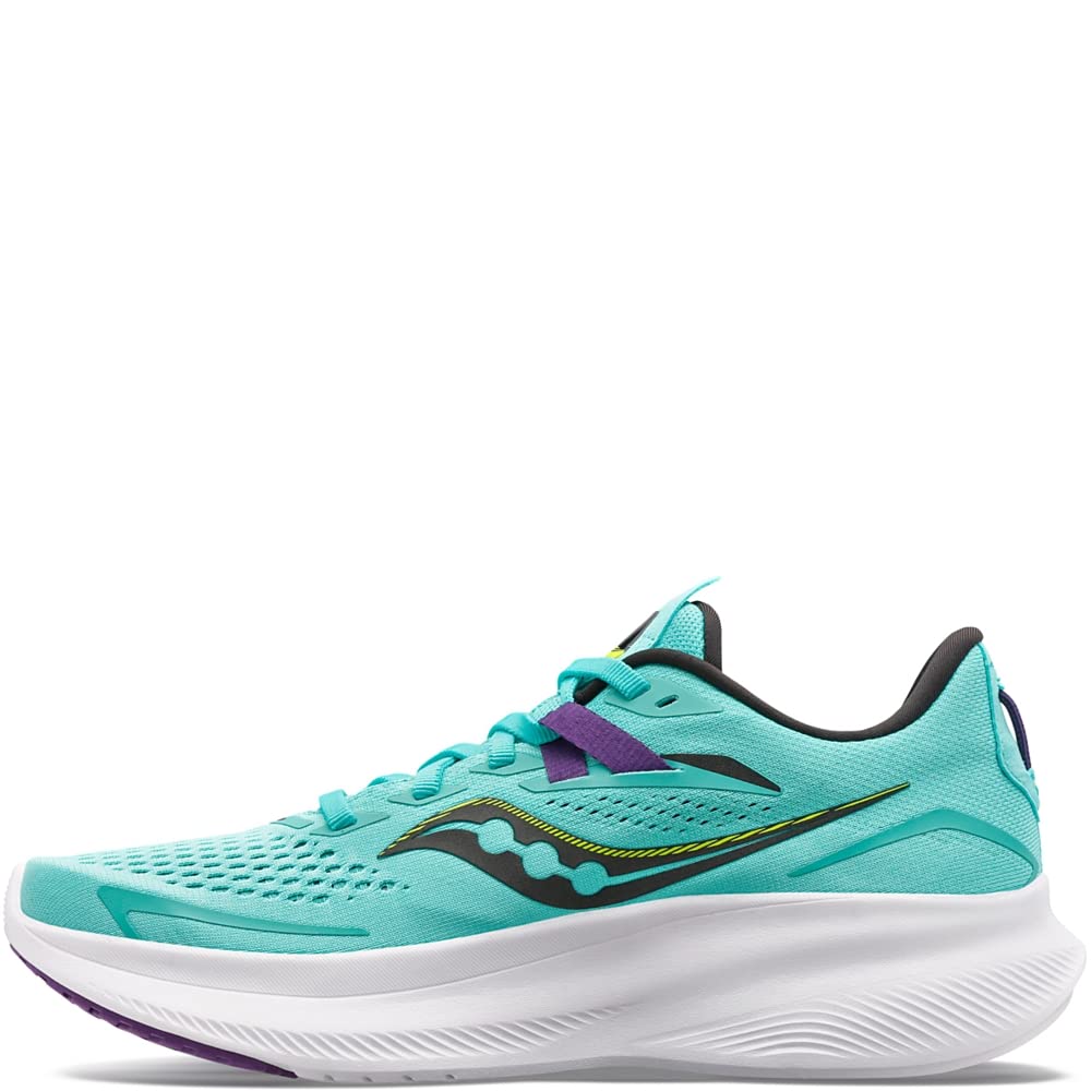 Tênis de corrida Saucony Ride 15 feminino - Menta fresca/Ácido