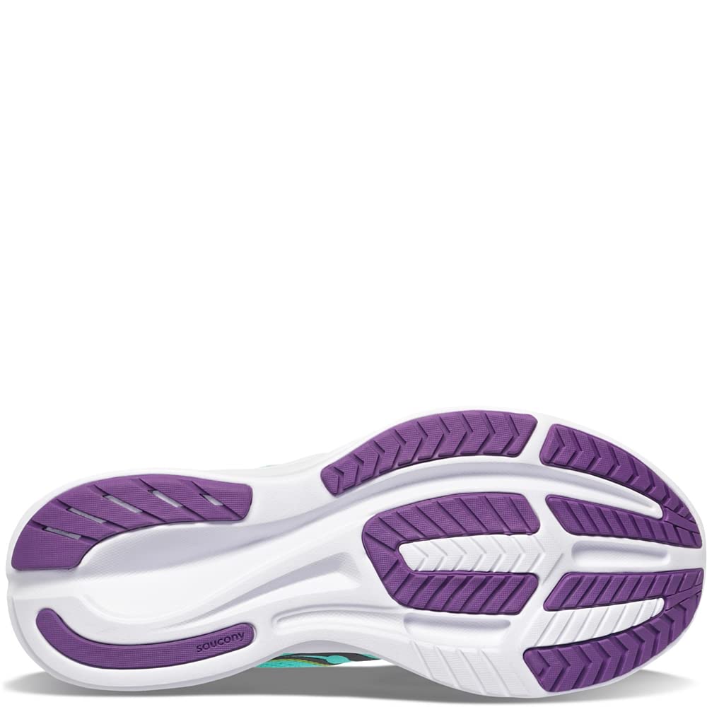 Tênis de corrida Saucony Ride 15 feminino - Menta fresca/Ácido