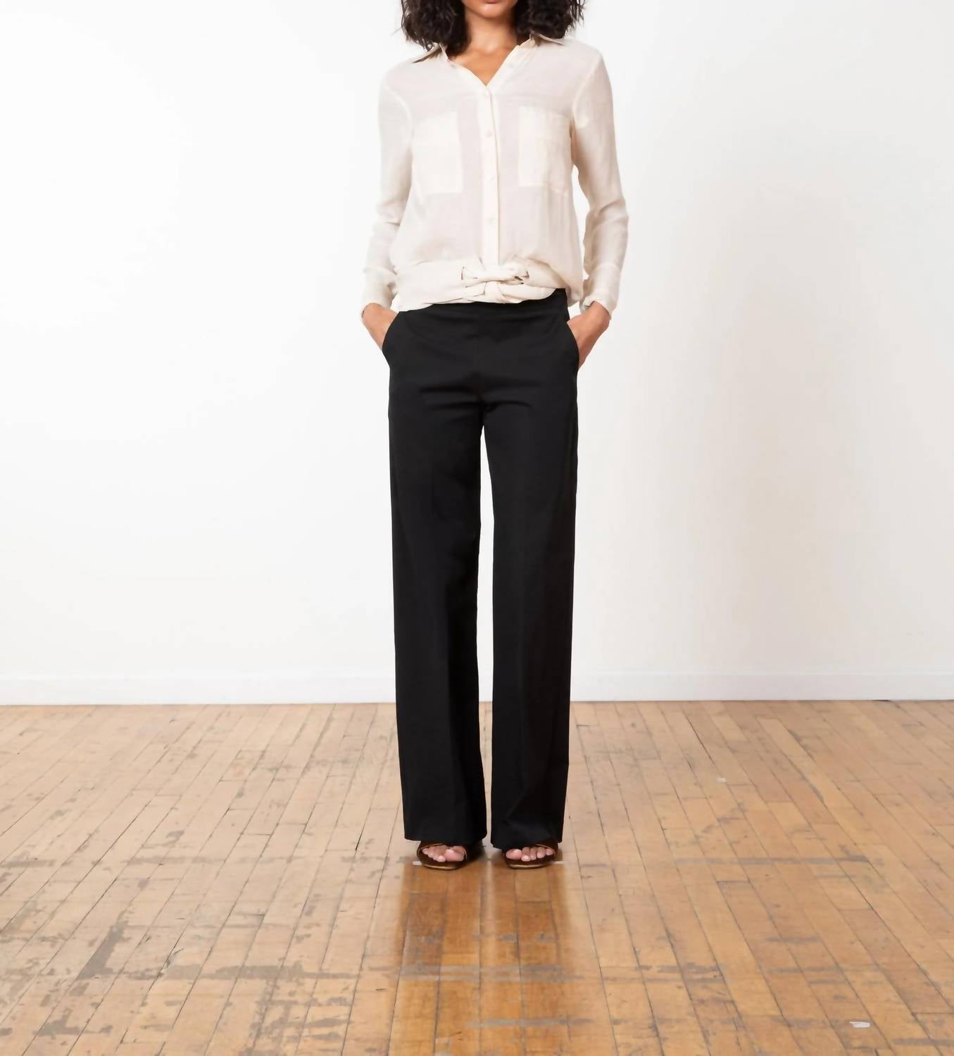 Avenue Montaigne - Carla Stretch Cotton Pant