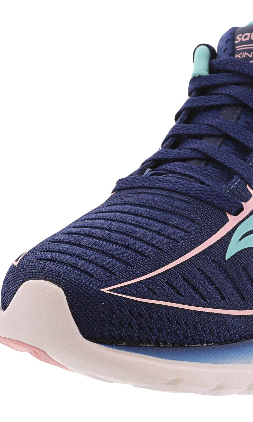 Tênis de corrida Saucony Kinvara 10 feminino, azul-marinho/menta, tamanho 11 B, médio, EUA