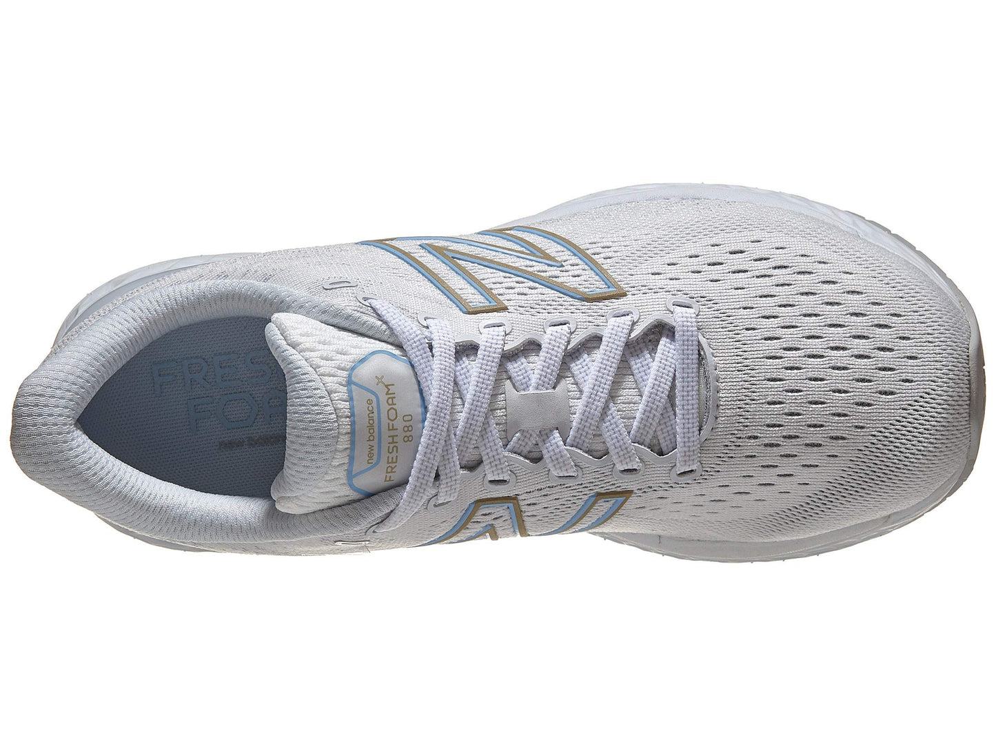 Tênis de corrida feminino New Balance 880 V11 Arctic Fox/Uv Glo tamanho 5 D Wide EUA