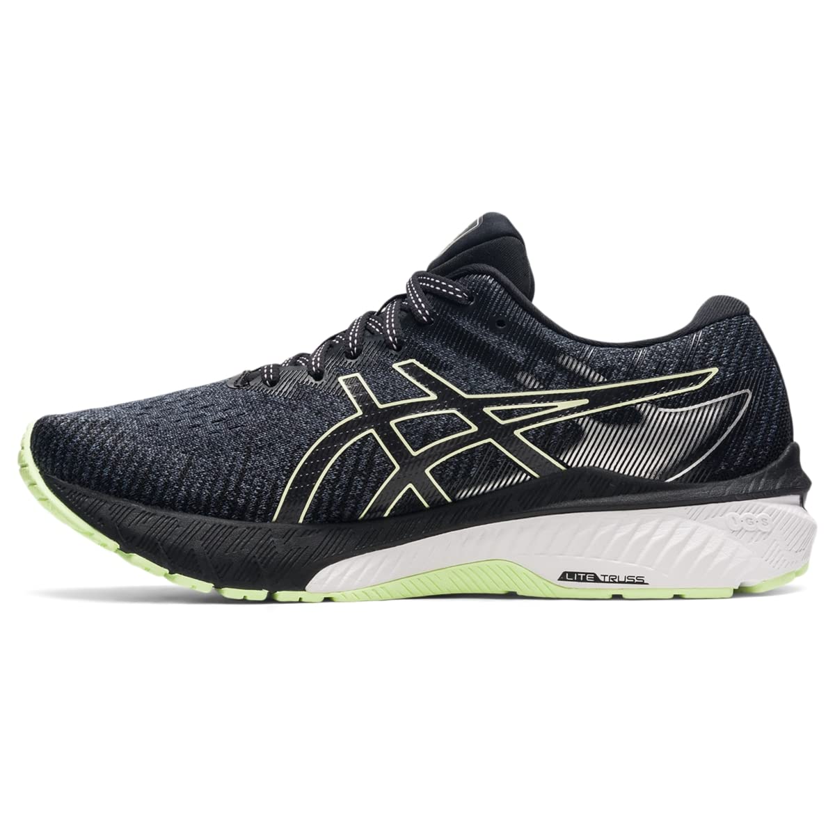 Tênis de corrida feminino Asics GT 2000 10, preto, macio, tamanho 5 B, médio, EUA