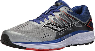 Tênis de corrida Saucony Omni 16 masculino, cinza/azul-marinho, tamanho 7,5 D, médio, EUA