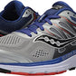 Tênis de corrida Saucony Omni 16 masculino, cinza/azul-marinho, tamanho 7,5 D, médio, EUA