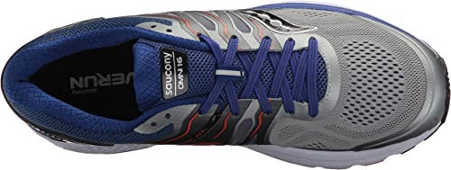 Tênis de corrida Saucony Omni 16 masculino, cinza/azul-marinho, tamanho 7,5 D, médio, EUA