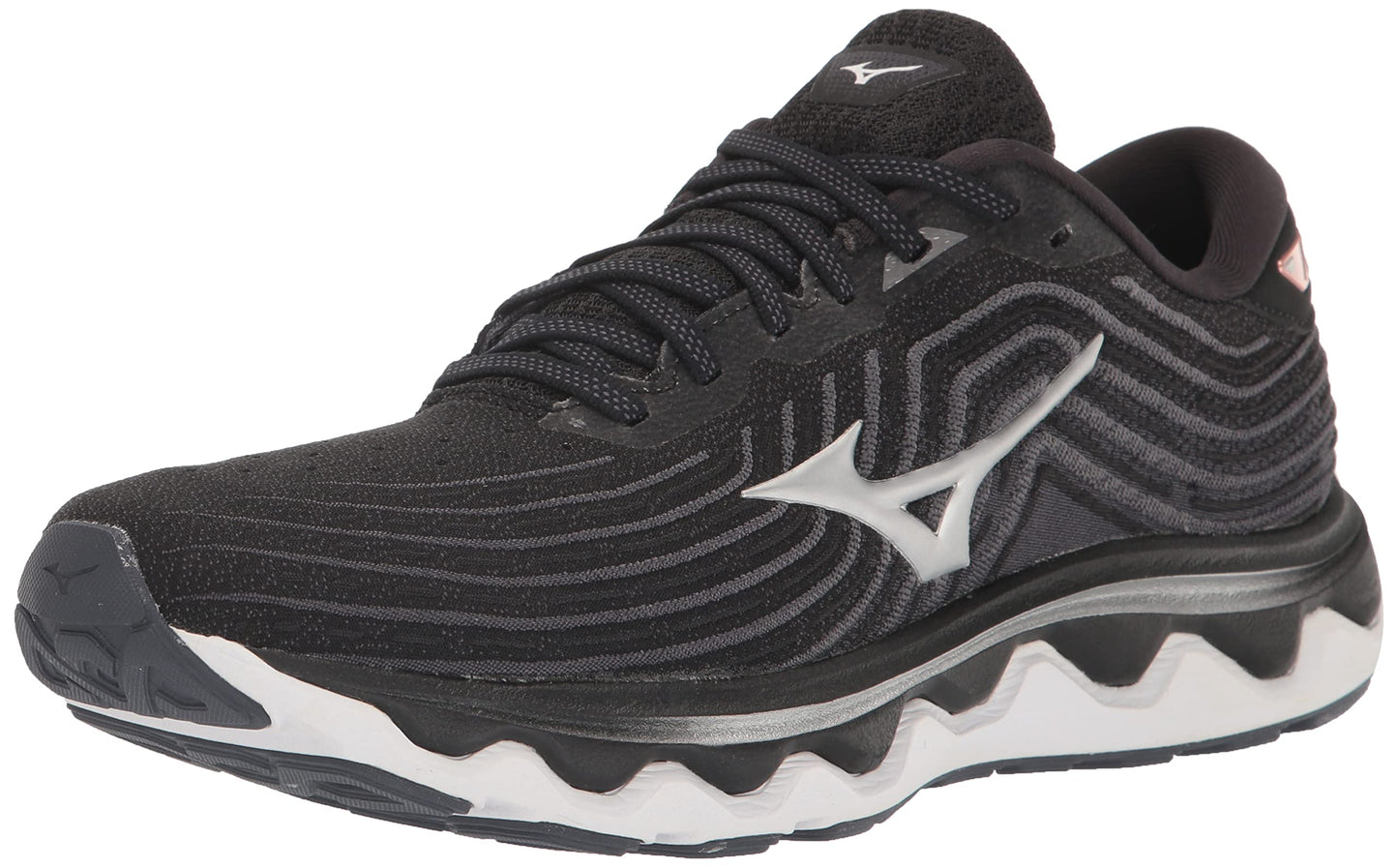 Tênis de corrida Mizuno Wave Horion 6 feminino, prateado, tamanho 6,5 B, médio, EUA