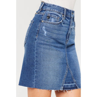 Kancan - Minissaia Jeans Elástica Confortável