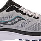 Tênis de corrida Saucony Ride 14 masculino, cor neblina/preto/tempestade, tamanho 10, 2E, largo, EUA