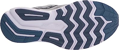 Tênis de corrida Saucony Ride 14 masculino, cor neblina/preto/tempestade, tamanho 10, 2E, largo, EUA