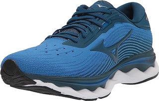 Tênis de corrida Mizuno Wave Sky 5 feminino, azul imperial, tamanho 11 B, médio, EUA