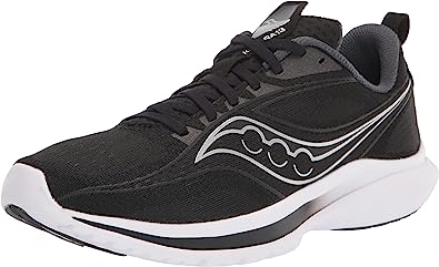 Tênis de corrida Saucony Kinvara 13 feminino, preto/prateado