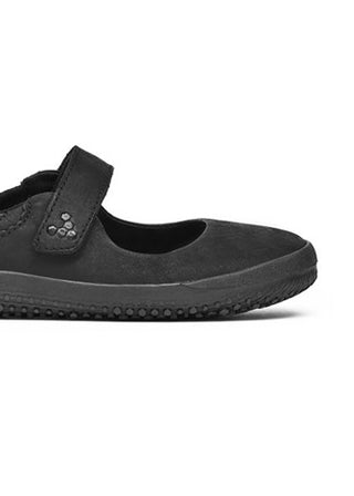 Vivobarefoot Girl'S Classic School Shoe Black Black Size 38 D Eu Big Kid (5.5 Us)