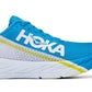 Tênis de corrida masculino Hoka One One Rocket X, branco/azul diva, tamanho 8 D, médio, EUA