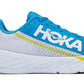 Tênis de corrida masculino Hoka One One Rocket X, branco/azul diva, tamanho 8 D, médio, EUA