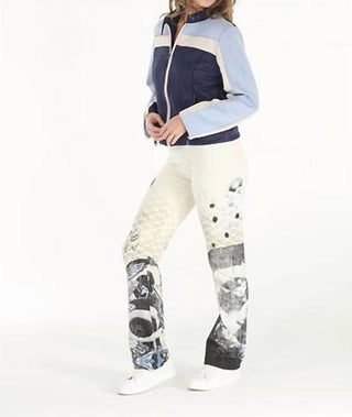 Paparazzi - Calça Lounge com Estampa Guarda-chuva French Terry Elástica e Bainha Crua