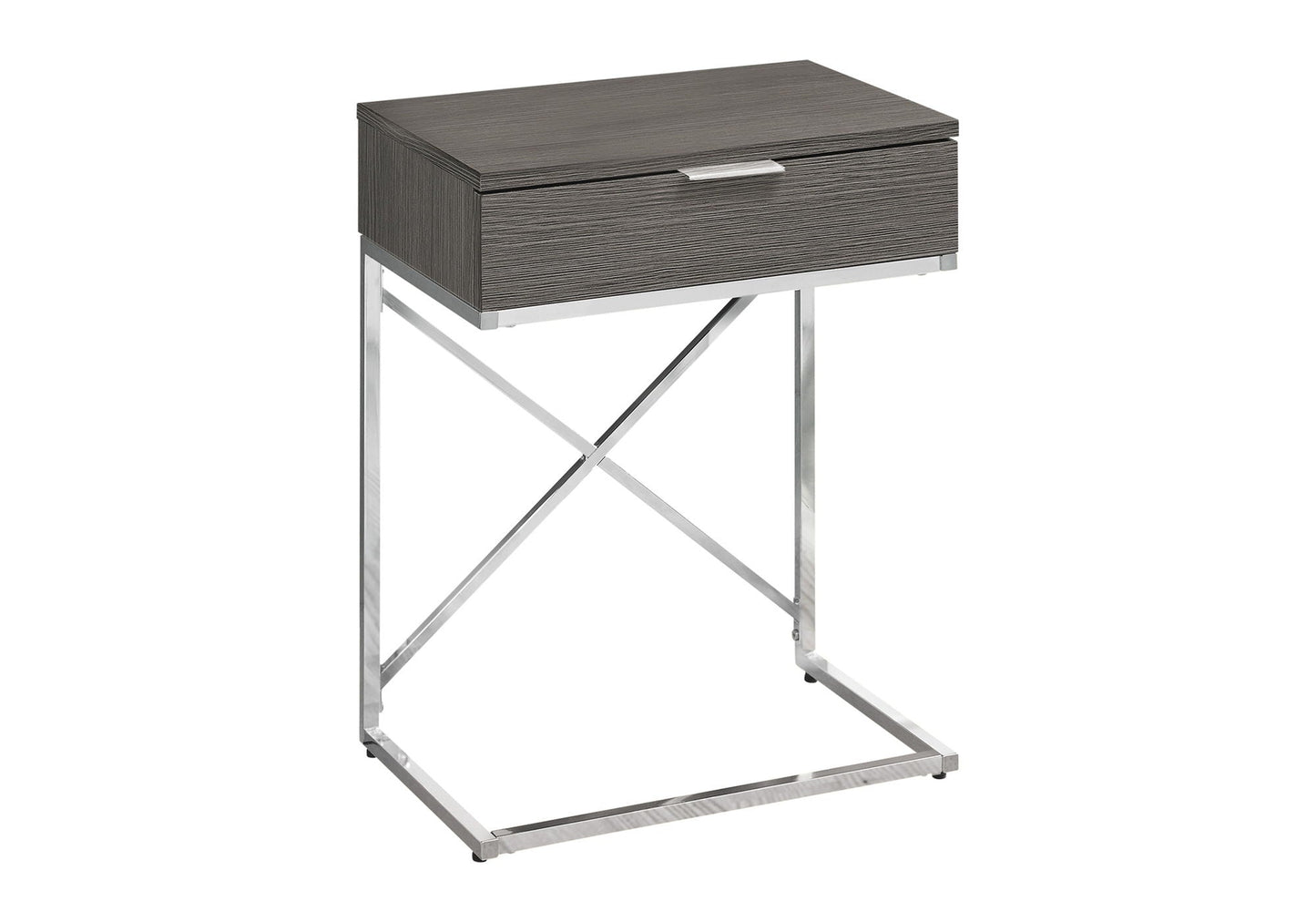 Accent Side Table, Storage Drawer, Spacious Tabletop, Contemporary & Modern