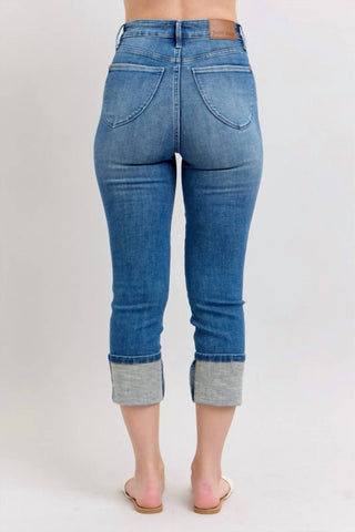 Judy Blue - Calça Jeans Capri Skinny Cuff - Plus