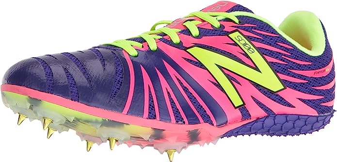 Tênis de corrida New Balance SD 100 V1 Spike feminino, roxo/rosa