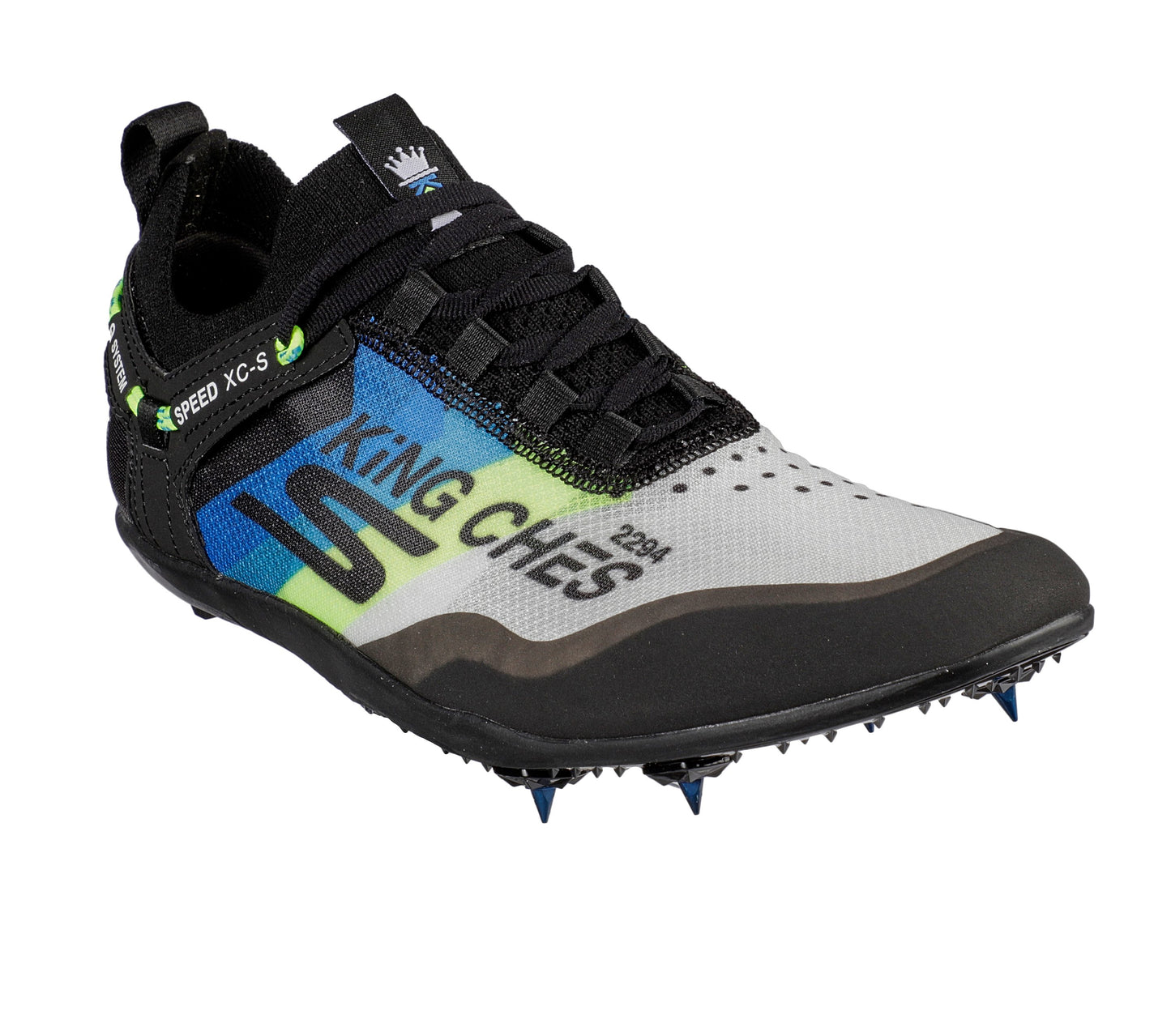 Tênis de corrida masculino Skechers Go Run Speed ​​Xc, preto, tamanho 7,5 D, médio, EUA