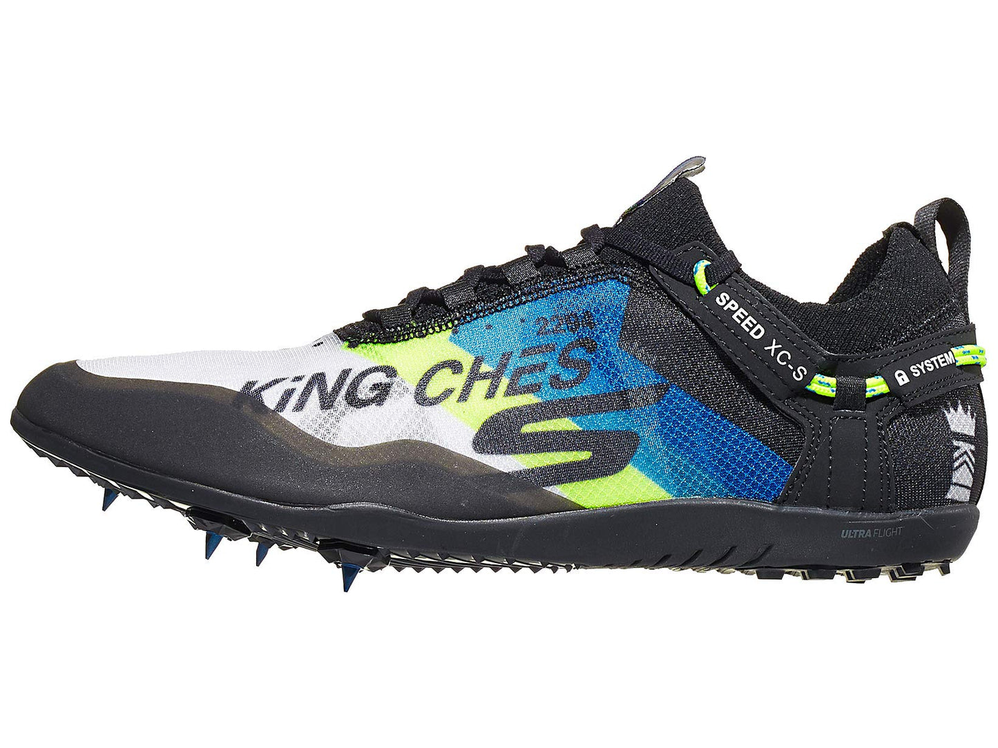 Tênis de corrida masculino Skechers Go Run Speed ​​Xc preto/azul tamanho 13 D médio EUA
