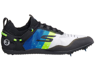 Tênis de corrida masculino Skechers Go Run Speed ​​Xc preto/azul tamanho 13 D médio EUA